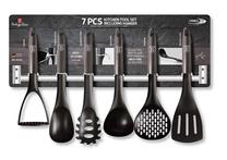 Prekė su pažeista pakuote. Virtuvės reikmenų rinkinys Berlinger Haus Carbon Pro BH-6330, 32 cm, juoda sp./pilka sp., 6 vnt.