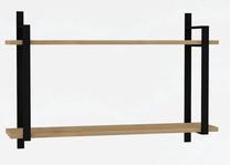 Sieninė lentyna Kalune Design Abat Sapphire, ąžuolo sp., 60 cm x 22 cm x 90 cm