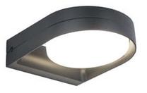 Sieninis lauko šviestuvas Lutec Fele, 13.5W, LED, IP54, tamsiai pilka sp., 16 cm x 5 cm