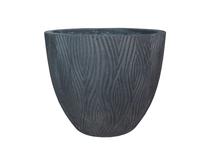 Puķu pods Domoletti RP16-023, keramika/cementa, Ø 37 cm, antracīta krās.