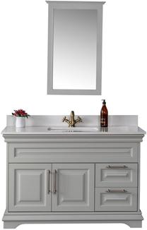 Vonios kambario baldų komplektas Kalune Design Huron 48, pilka sp., 54 cm x 120 cm x 86 cm