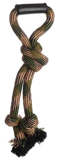 Žaislas šuniui, virvinis Flamingo Joe Tug Rope 522731, 50 cm, ruda sp./žalia sp.
