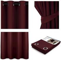 Blackout aizkars AmeliaHome Blackout, bordo krās., 140 cm x 245 cm