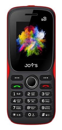 Telefons ar pogām JOY'S mobile S3, 32 MB, melns krās.
