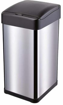 Šiukšliadėžė Lamart Sensor LT8106, sidabro sp./juoda sp., 40 l, 60 cm x 27.3 cm