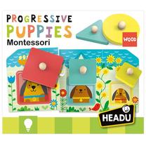 Игра форм и памяти Headu Montessori Progressive Babies, многоцветный