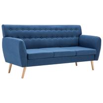 Sofa VLX 3-Seater Fabric 247130, mėlyna sp., 70 x 172 cm x 82 cm