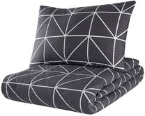 Patalynės užvalkalų komplektas Mijolnir Gina 162ELR8123, antracito sp./balta sp., 50 x 70 cm, 180 x 225 cm