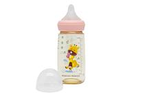 Bērnu pudele dzeršanai Marcus & Marcus PPSU Transition Feeding Bottle Lola, 300 ml, 3 mēn., oranža krās./rozā krās.