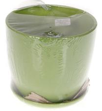 Gėlių vazonas Plastkon, keramika, Ø 17 cm, žalia sp.