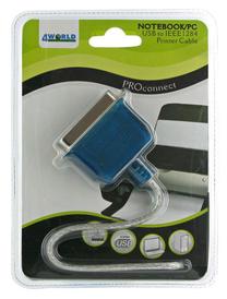 Провод 4World USB 2.0, LPT, 1.1 м