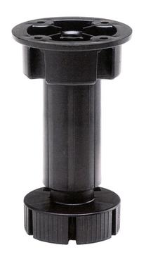 Baldų kojelė 02 A100, 10 cm, juoda sp.