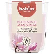 Žvakė, aromatinė Bolsius Blooming Magnolia, 25 h, rožinė sp.