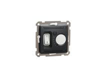 Termostats Schneider Sedna Design SDD114507, iebūvējams sienā, melna