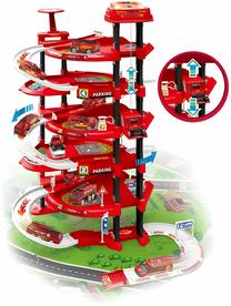 Автомобильная стоянка Fire Station, красный цв.