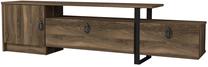 ТВ стол Kalune Design Aramis, черный цв./ореховый цв., 180 см x 31.5 см x 46.2 см