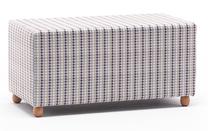 Pufas Hanah Home Berta 825BLC1587, pilka sp., 80 cm x 40 cm x 40 cm