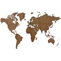 Деревянный пазл VLX MiMi Innovations Wooden World Map Exclusive 425844, 130 см x 78 см, 34 шт., коричневый цв.