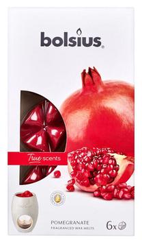 Žvakė, aromatinė Bolsius True Scents Pomegranate, 6 vnt., raudona sp.