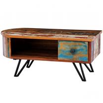 Kavos staliukas VLX, tamsiai ruda, 80 cm x 40 cm x 35 cm