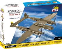 Konstruktorius, lėktuvas Cobi Historical Collection Lockheed P-38H Lightning 5763, 652 vnt., ruda sp.
