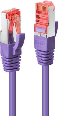 Сетевой кабель Lindy Cat.6 S/FTP 27AWG RJ-45, RJ-45, 3 м, фиолетовый цв.