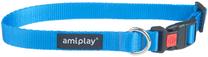 Ошейник для собак Amiplay Basic with Lock, синий цв., 250 - 400 мм x 15 мм, 25-40