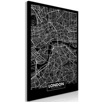 Reprodukcija Artgeist Dark Map Of London, k-b-0076-b-a, 60 cm x 90 cm