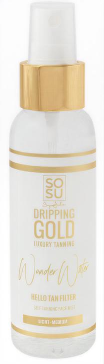 Savaiminio įdegio purškiklis veidui Dripping Gold Wonder Water Light/Medium, 100 ml
