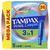 Higieniniai tamponai Tampax Compak Pearl, Super, 36 vnt.