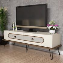 TV galds Kalune Design Ekol, krēmkrāsa, 40 cm x 145 cm x 45 cm