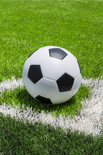 Pledas Photoprints Sweet home Football, balta sp./žalia sp., 100 cm x 150 cm