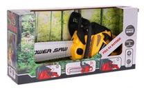 Dārza rotaļlieta RoGer Chainsaw, dzeltena krās.