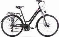 Dviratis turistinis Romet Gazela 2, 28 ", 15" rėmas, juoda sp./rožinė sp.