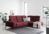 Kampinė sofa Theodore Loco 25, tamsiai violetinė sp., dešininė, 200 x 275 cm x 98 cm
