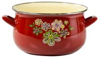 Kastrul Domotti Flower, Ø16 cm, 2.5 l, punane v.