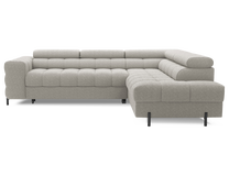 Kampinė sofa - lova Ferucce, smėlio sp., dešininė, 200 x 276 cm x 93 cm