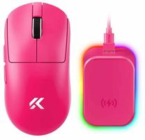 Belaidė žaidimų pelė Mchose A7 V2 Pro+ Wireless MC-A7V2-9, 2.4 ghz / bluetooth / usb, rožinė sp.