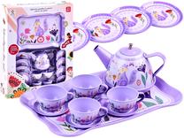 Rotaļu virtuves piederumi Tea Set, violeta krās.