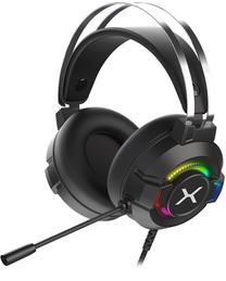 Vadu spēļu austiņas Krux Zig RGB KRX0100, melna krās.