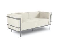 Lauko sofa Calme Jardin Cannes CAL_2S_83_F3_CANNES1, pilka sp./smėlio sp., 70 cm x 164 cm x 70 cm