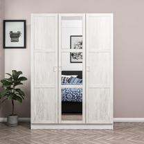 Skapis Kalune Design Kale 2255, balta krās., 52 cm x 135 cm x 190 cm, ar spoguli