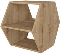 Kavos staliukas Kalune Design Kipera, ąžuolo sp./juoda sp., 42.6 cm x 30 cm x 52.5 cm
