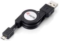 Vads Equip USB 2.0 male, Micro USB male, 1 m