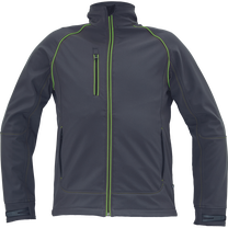 Darba jaka vīriešu Cerva Greendale, antracīta krās./laima zaļa krās., 3XL izmērs