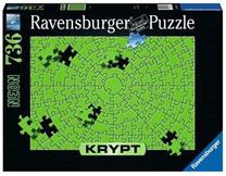 Dėlionė Ravensburger Krypt 17364, 70 cm x 50 cm, 736 vnt., žalia sp.