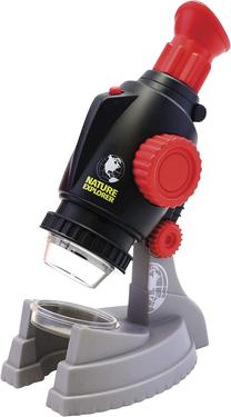 Детский микроскоп Lanard Nature Explorer Microscope, черный цв./красный цв./серый цв.