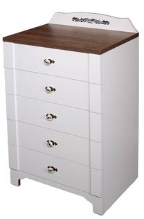 Kumode Kalune Design Gazel 801CMY3405, balta krās., 102 cm x 65 cm x 46 cm