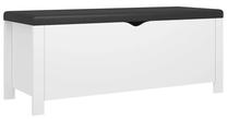 Prieškambario suoliukas VLX 326768, balta sp., 40 cm x 105 cm x 45 cm