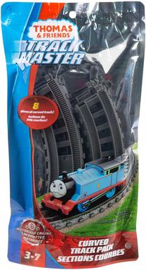 Железнодорожные рельсы Mattel Fisher Price Thomas & Friends Trackmaster Curved Track Pack GGM04, черный цв.